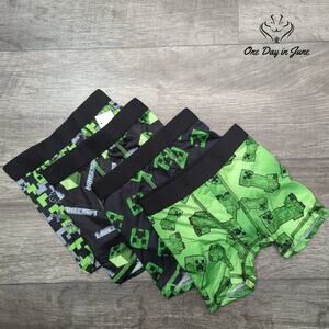 Bioworld Minecraft Boys Boxer Briefs 4 Pack Size 4